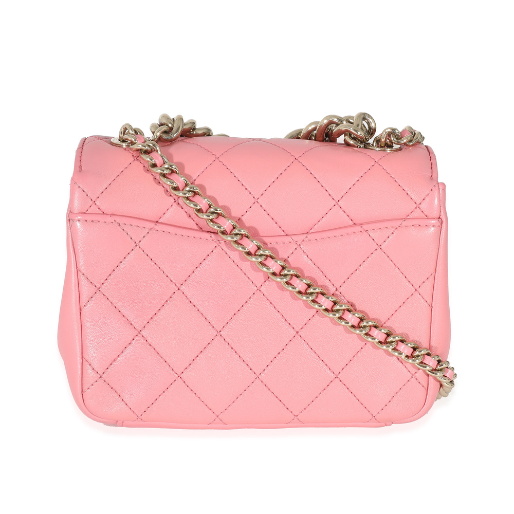Chanel Pink Quilted Calfskin Beauty Begins Flap Bag - Picture 2 of 6